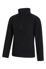 Mountain Warehouse Camber II Kids Half-Zip Fleece Jet Black 7-8 Years