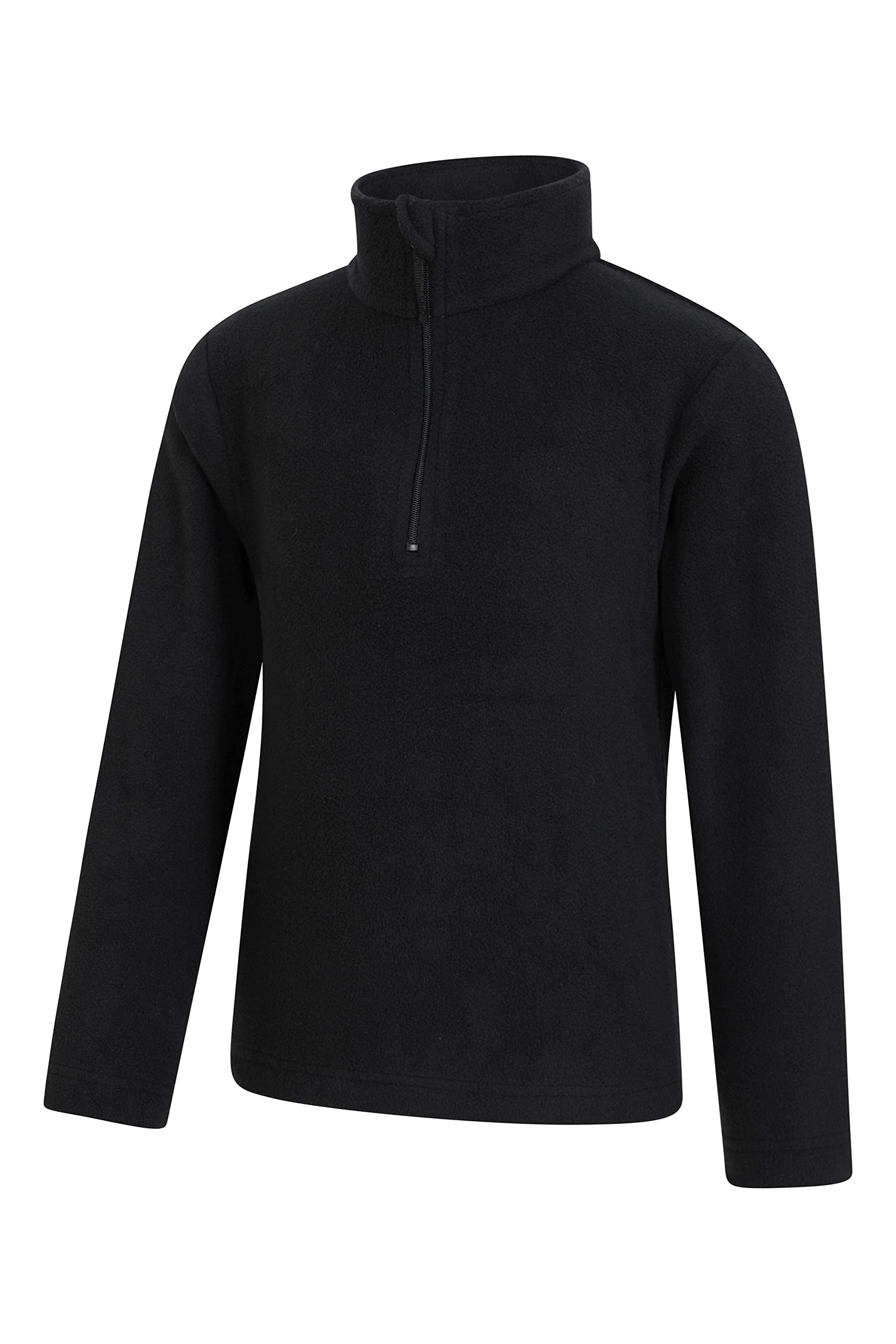 Mountain Warehouse Camber II Kids Half-Zip Fleece Jet Black 5-6 Years