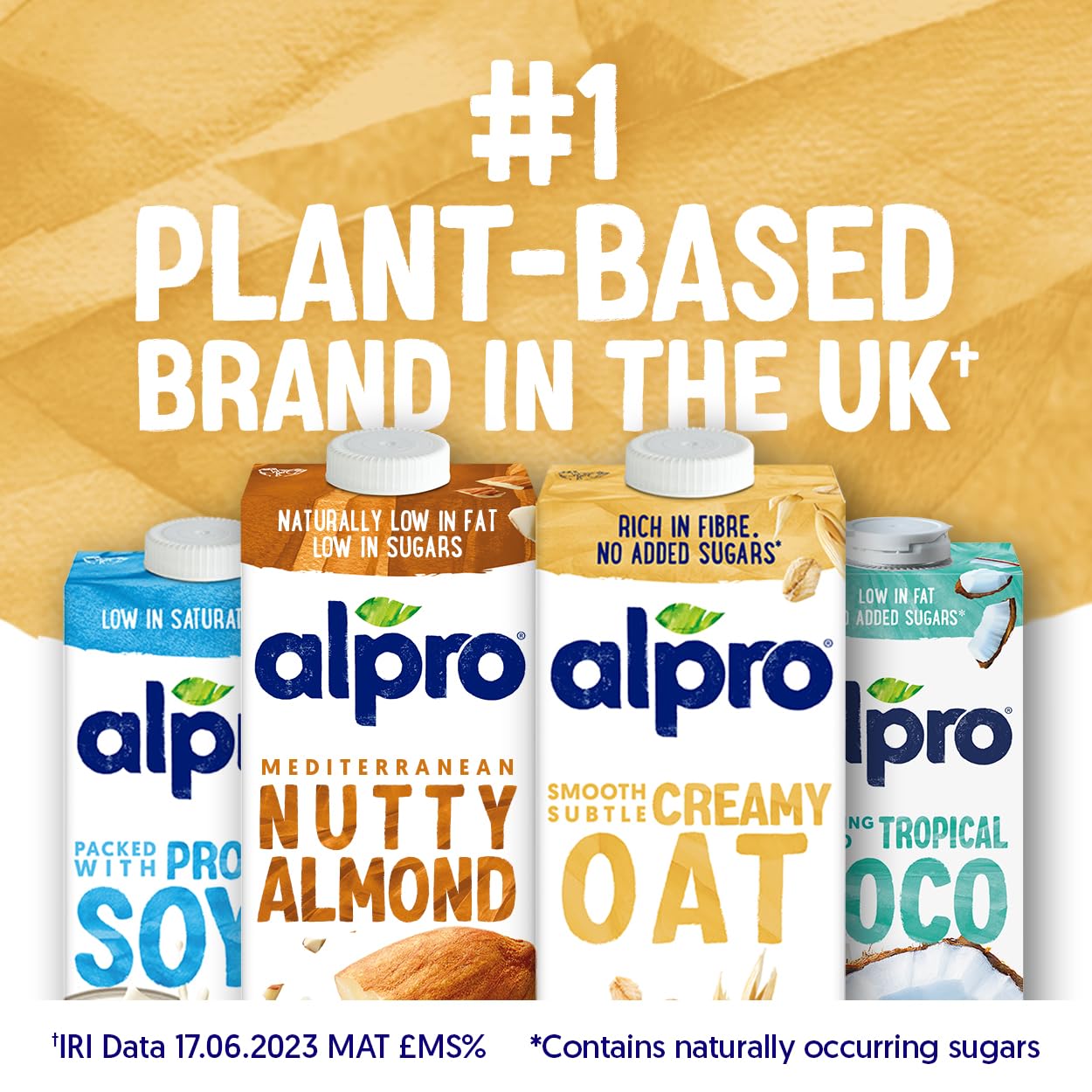 Alpro Oat Plant-Based Long Life Drink, Vegan & Dairy Free, 1L (Pack of 8)