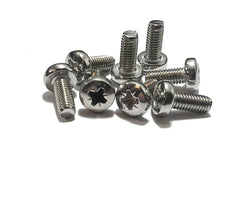 M4 (4mm x 10mm) Pozi Pan Head Machine Screws - A2 Grade Stainless Steel (Pack of 20)