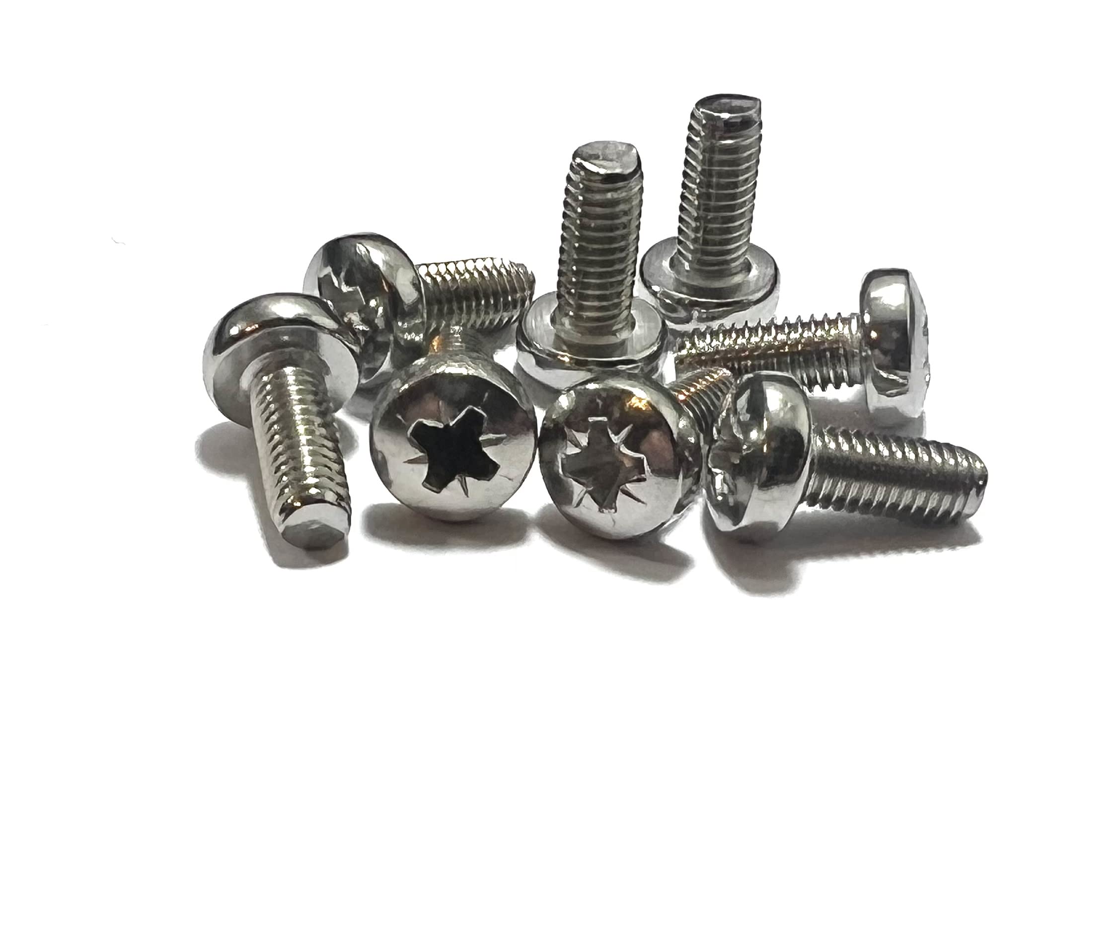 M4 (4mm x 45mm) Pozi Pan Head Machine Screws - A2 Grade Stainless Steel (Pack of 20)