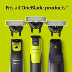 Philips OneBlade 360 Replacement Blade, for OneBlade Electric Shaver and Trimmer, Durable Stainless Steel, Trim, Edge and Shave, Model QP410/50