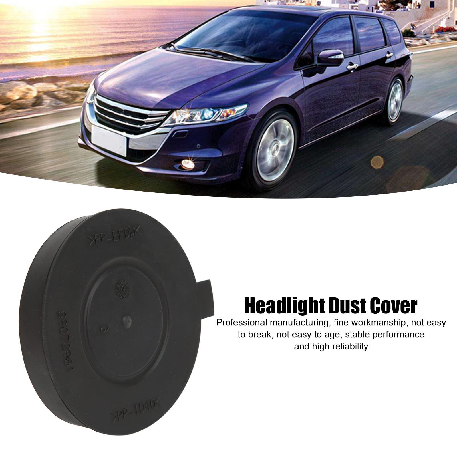 Headlamp Dust Cap, 89072961 Head Lamp Lights Dust Cap Cover Replacement for Citroen C4 C5 Sega, Head Lights Lamp Inner Dust Cap Cover for Peugeot 301 508 3008 4008 5008 Partner