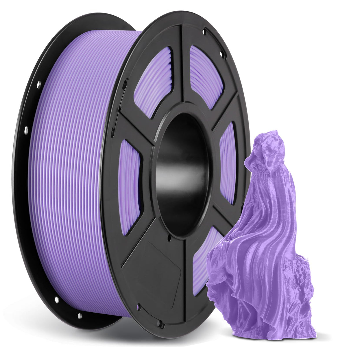 ANYCUBIC PLAand Filament 1.75mm 1KG, 3D Printer Filament PLA Plus,High Strength & High Temperature Resistance,Applicable to Various Models,Excellent Adhesion & Warpage Resistance,Purple