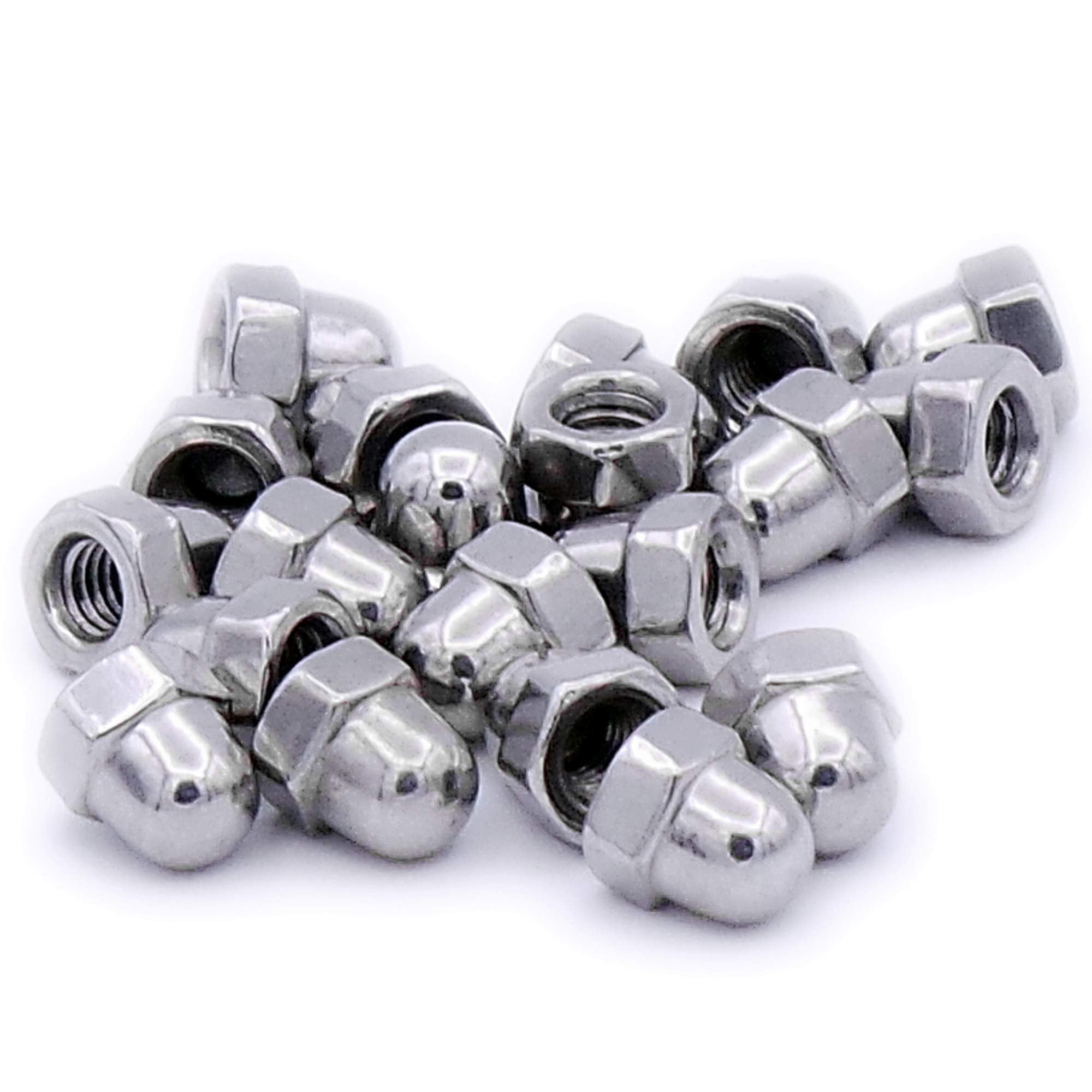 M12 (12mm) Dome Cap Nut - Stainless Steel (A2) (Pack of 4)