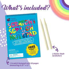 PURPLE LADYBUG Rainbow Scratch Art for Kids - Creative Craft Kits for Kids Ages 6 7 8 9 10and, Unique Art Set for Kids 6-12 Years Old, and Cool Kids Drawing Set - Fun Crafts for 8 Year Old Girls & Boys