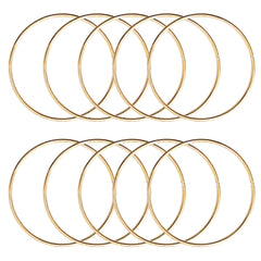 10 Pcs 2 Inch Metal Rings for Craft Gold Hoops Floral Macrame Hoops Rings for DIY Crafts Macrame Dream Catchers Supplies(Gold,2 Inch)