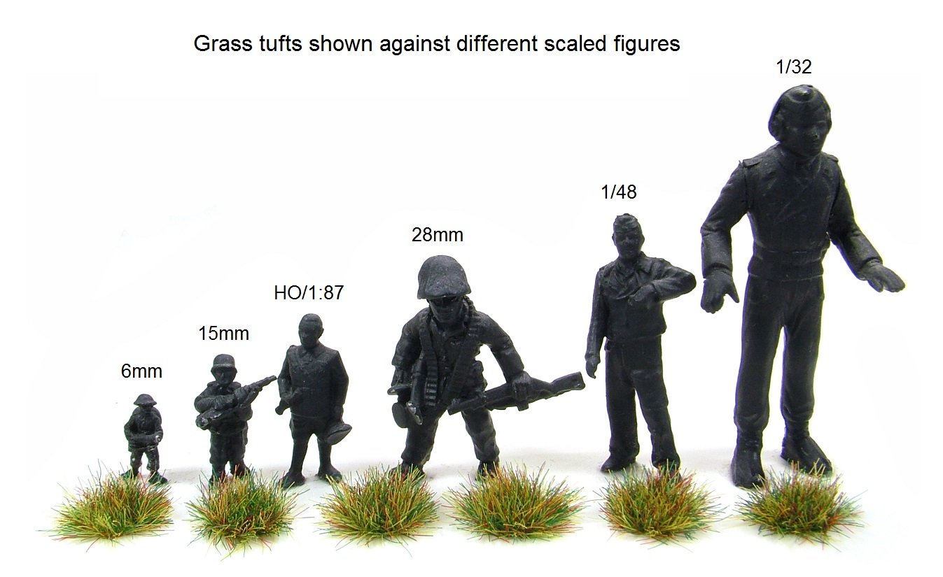 Warpainter scenics 6mm Rough. Model Grass Static Tufts x117 self adhesive