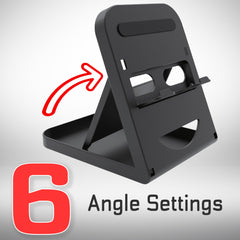 Switch Stand, ADZ Adjustable Playstand for Nintendo Switch, Portable Compact Play Stand Bracket With 6 Height Settings