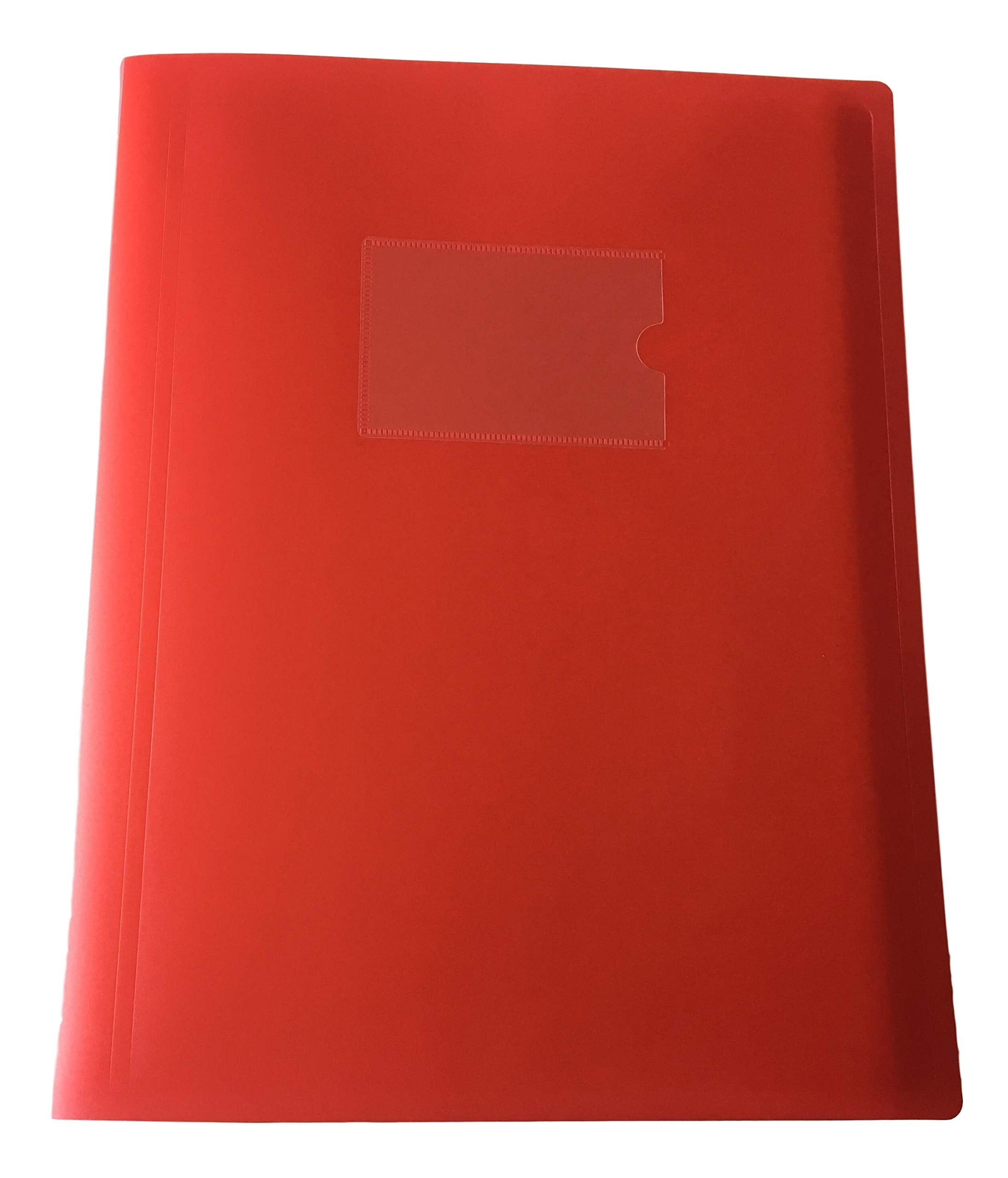 Janrax A4 Red Flexible Cover 80 Pocket Display Book - Presentation Folder