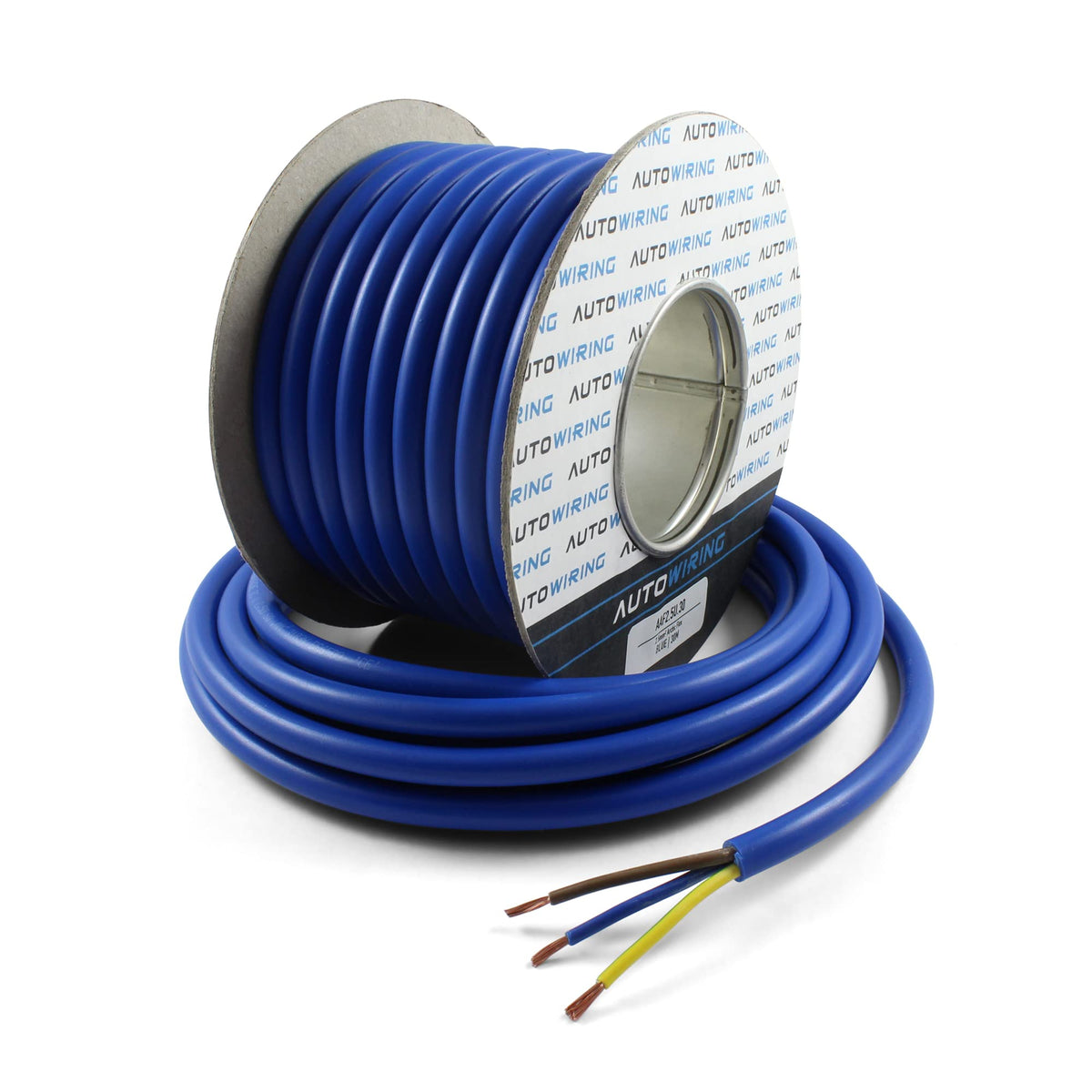 Autowiring Arctic Grade Blue Flex 3183A 2.5mm2 3 Core Outdoors Heavy Duty 25AMP 240V Mains PVC Cable Wire (1 Metre)