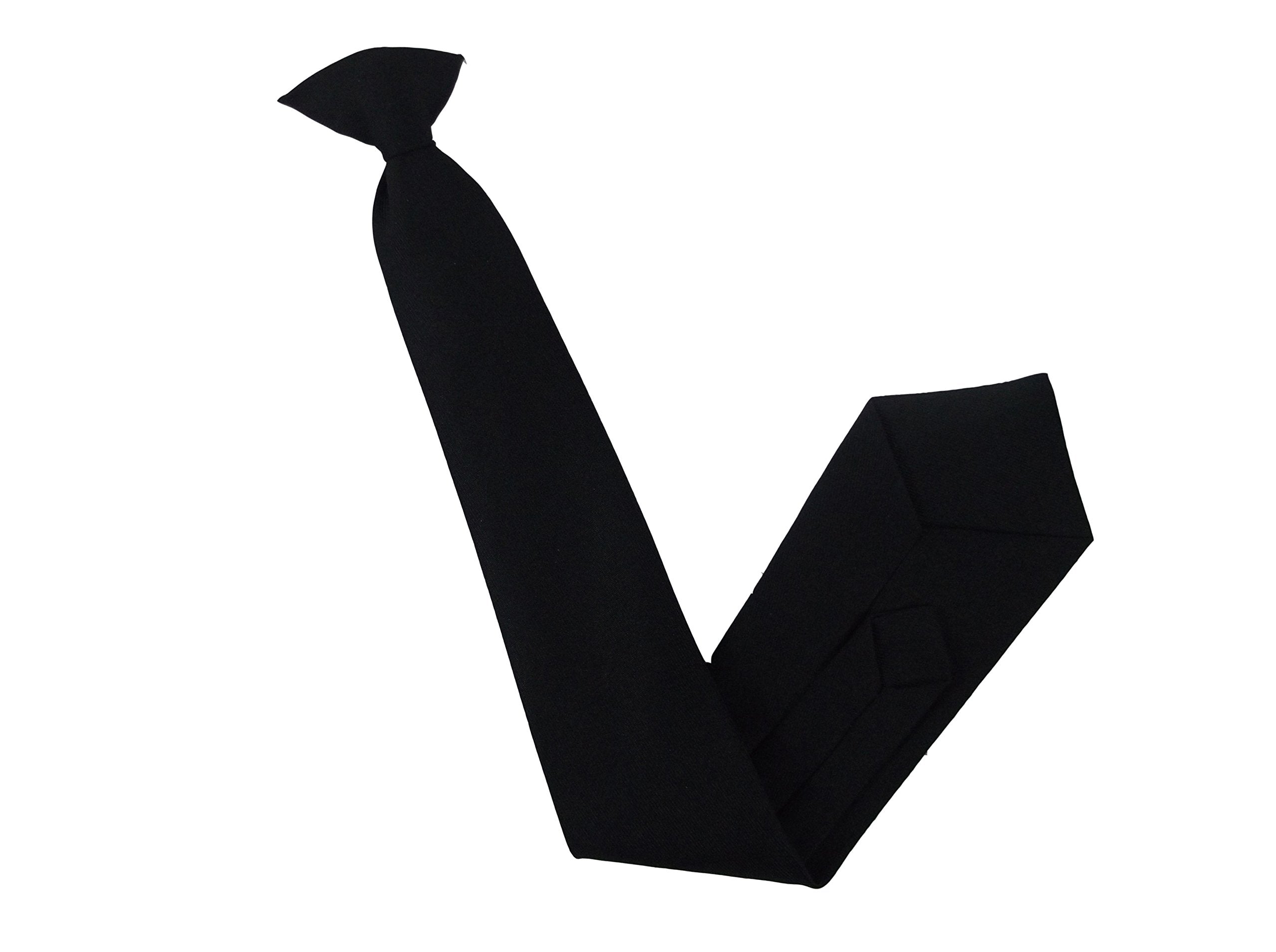 Black Clip On Tie (Matte)