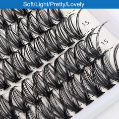 Bransfy False Eyelashes Clusters 280pcs DIY Eyelash Extension D Curl Long Individual Lashes Mixed Faux Mink Lash Clusters Extensions(30Dand40D-0.07D 9-16mm)