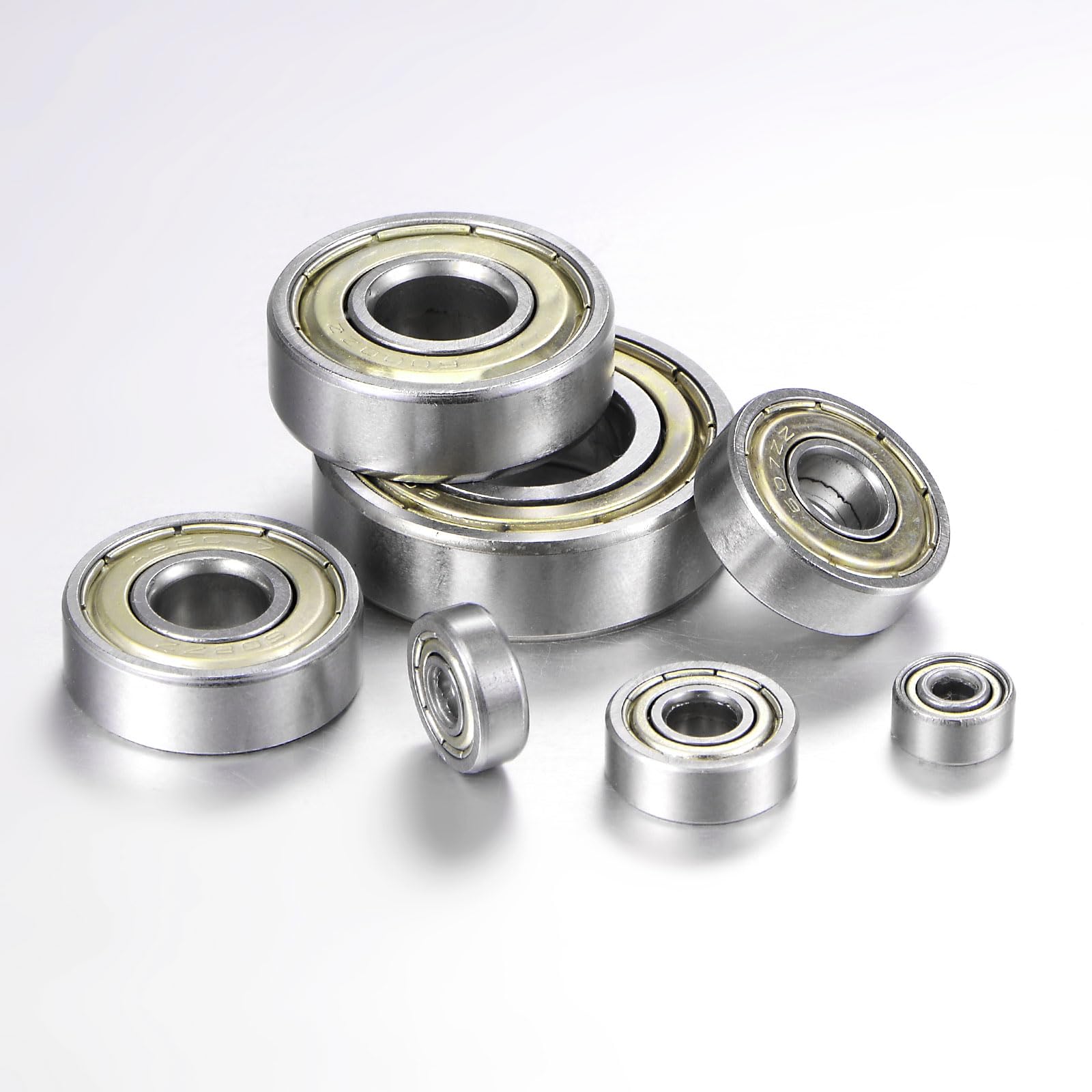 sourcing map 25pcs 625ZZ Deep Groove Ball Bearings 5mm Bore 16mm OD 5mm Thick Carbon Steel Double Shielded ABEC3 Z1 Bearing for Motors