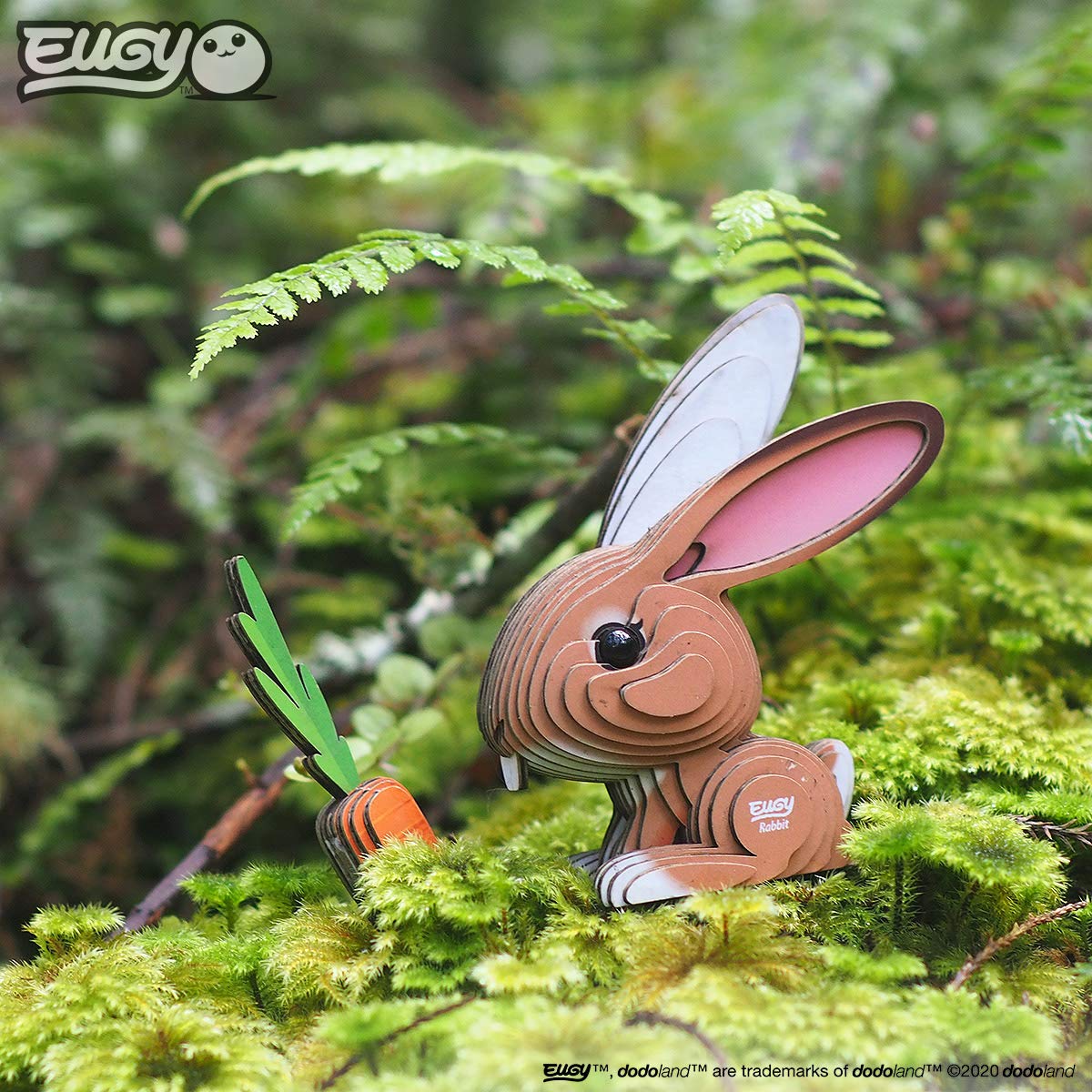 EUGY Eco-Friendly 3D Paper Puzzle (Rabbit)