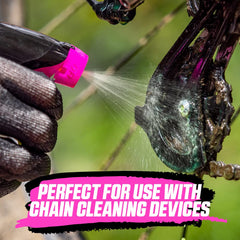 Muc-Off Drivetrain Cleaner, 500ml - Effective Bike Chain Cleaner and Chain Degreaser Spray for Bicycle Cleaning - Bike Cleaner for MTB/Gravel/Road/BMX Bike Chains, Black