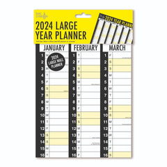 2024 Calendar and Planner Month To View/Week to View (Full Year Wall Planner Calendar)