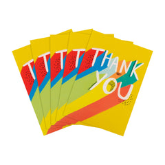 Hallmark Pack of 5 Thank You Cards from 1 Graphic Text Design