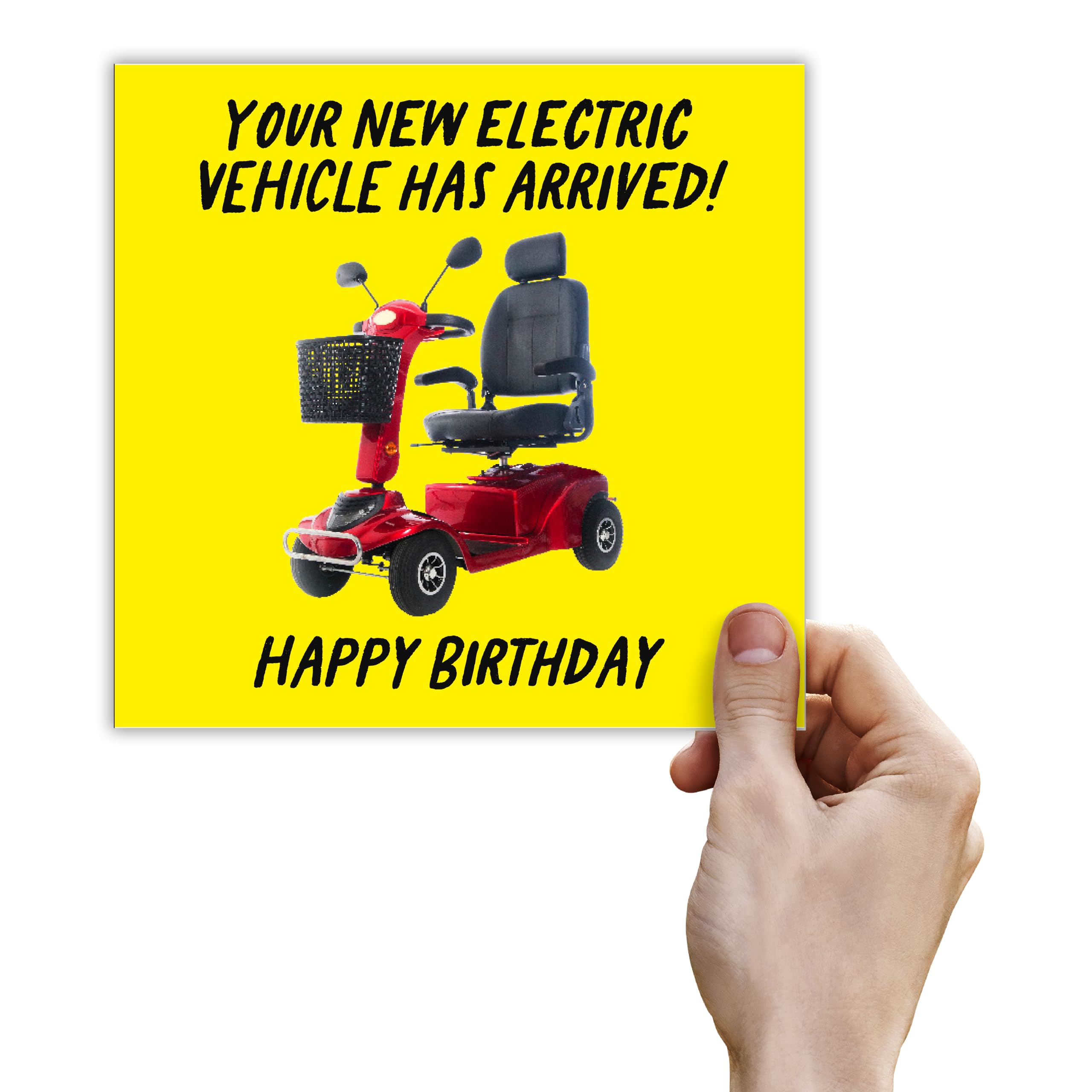 Punkcards - Funny Birthday Cards for Men - “Your New Electric Vehicle has Arrived!” - Funny Birthday card for Friend - Hilarious Birthday Card for the Young at Heart