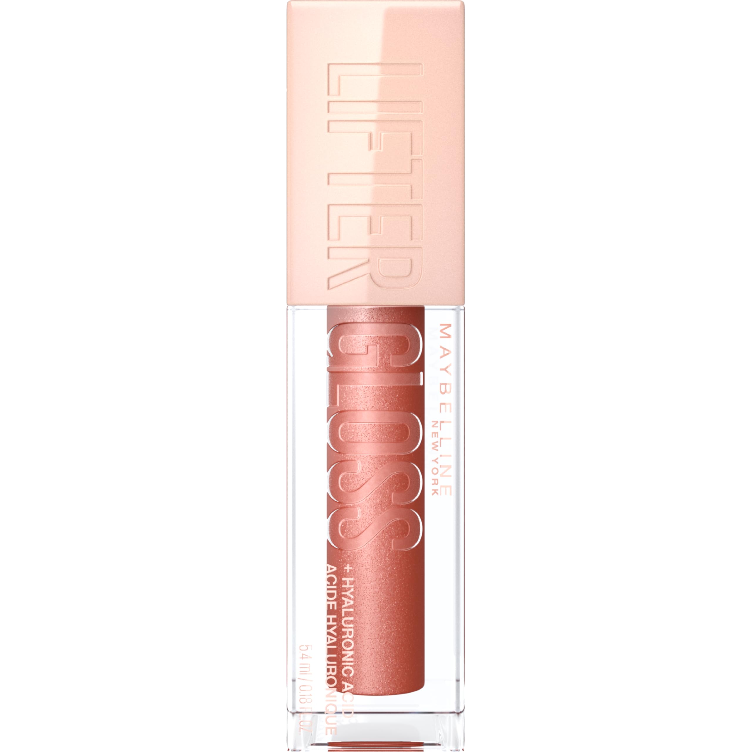 Maybelline New York Lifter Gloss, Plumping & Hydrating Lip Gloss with Hyaluronic Acid, 5.4 ml, Shade: 009, Topaz