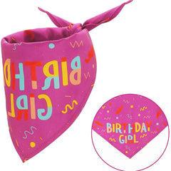 Dog Birthday Bandana,Birthday Dog Bandana Boy Triangle Scarf Triangle Dog Scarfs Bandanas for Small Medium Dogs Pets Birthday Party Supplies (Pink)