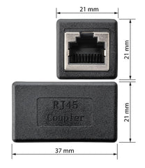 SEBSON RJ45 Coupler Female to Female, LAN Connector, Extender Adapter for Ethernet Cable, Network Cable, Patch Cable