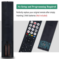 Universal Remote Control for Hisense TV Remote Control Replacement for Hisense VIDAA TV 40A4KV 32A4KV 43A4KV with TV Control Function, 12 Shortcut Buttons for Netflix, YouTube, Plex