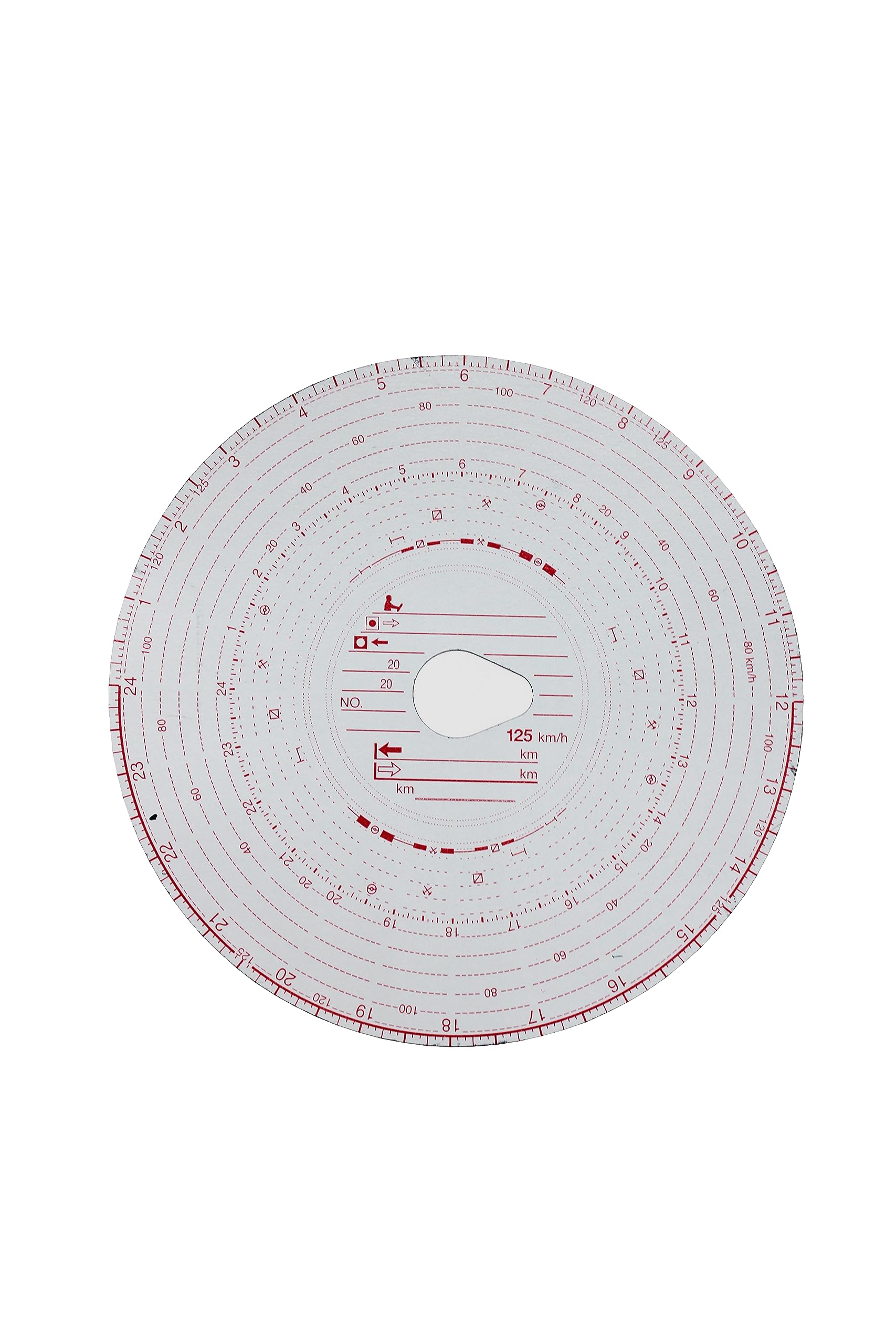 Exacompta - Ref CK801/1101GZ - Chartwell - Tachograph Charts, EC Approved Discs with Superior Trace for Easy Analysis, Handwritten Entries on Reverse, 100 Discs per box