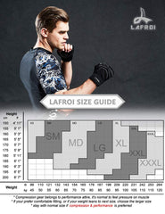 LAFROI Men's Short Sleeve UPF 50and Baselayer Skins Compression Rash Guard (Fierce, LG)