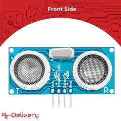 AZDelivery 3 x Compatible with HC-SR04 Ultrasonic Rangefinder Sensor Module compatible with Arduino and Raspberry Pi including E-Book!