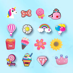 Jatidne Shoe Decoration Charms for Croc Charms, DIY Shoe Accessories PVC Cartoon (Cute-30pcs)