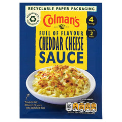 Colman's Cheddar Cheese Sauce Mix full of flavour for a delicious cheese sauce 40 g