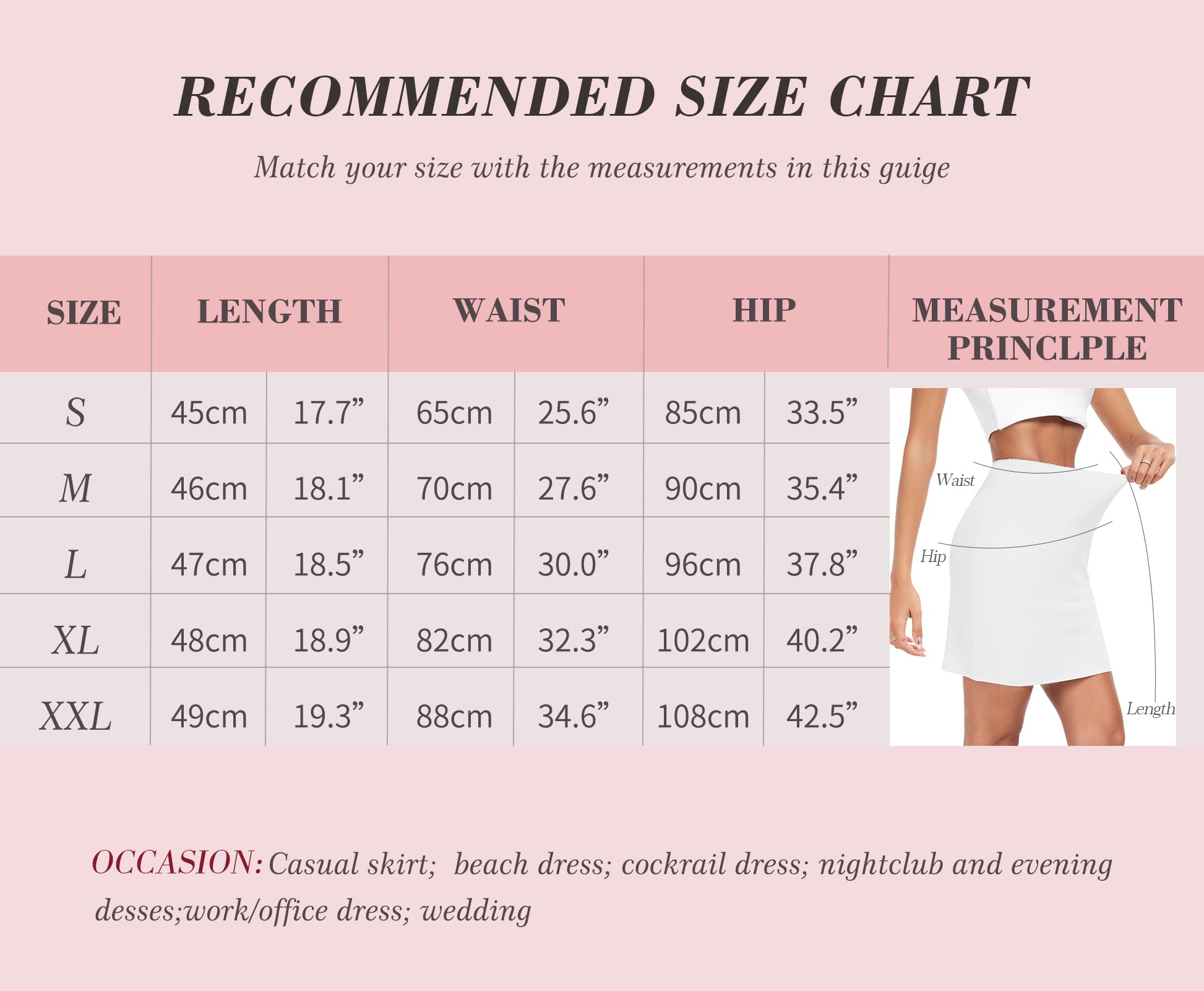 Sopesil Women's Half Slips Anti-Slips Petticoat Waist Slip Short Underskirt Ladies Underdress White,6-8