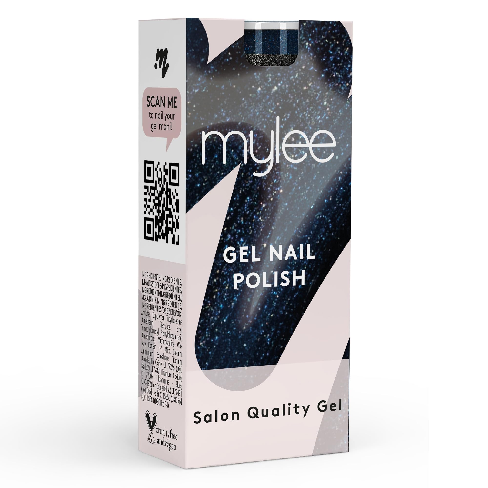 Mylee Gel Nail Polish 10ml [Miles High Club] UV/LED Soak-Off Nail Art Manicure Pedicure for Professional, Salon & Home Use [Autumn/Winter 2023] - Long Lasting & Easy to Apply