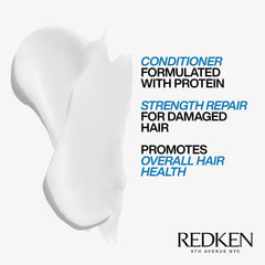 REDKEN Conditioner, For Damaged Hair, Repairs Strength & Adds Flexibility, Extreme, 300 ml