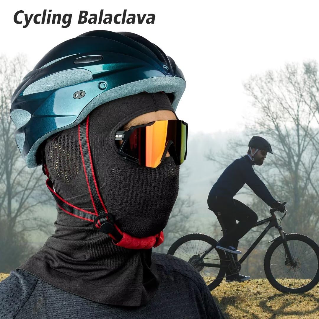 Mulor Balaclava Full Face Mask Helmet Liner for Motorbike Cycling Ski Mask for Men Women Breathable