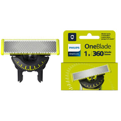 Philips OneBlade 360 Replacement Blade, for OneBlade Electric Shaver and Trimmer, Durable Stainless Steel, Trim, Edge and Shave, Model QP410/50