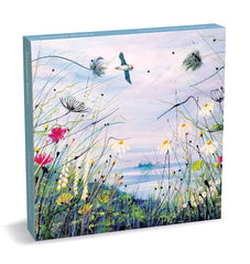 Museums & Galleries Seascape Blooms 8 Square Notecards Wallet