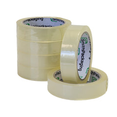 SmithPackaging Clear Sticky Tape 24mm x 66m Pack of 6 Rolls