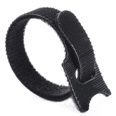 100 x Black Adjustable Reusable Cable Straps, Hook and Loop , Long Cable Ties