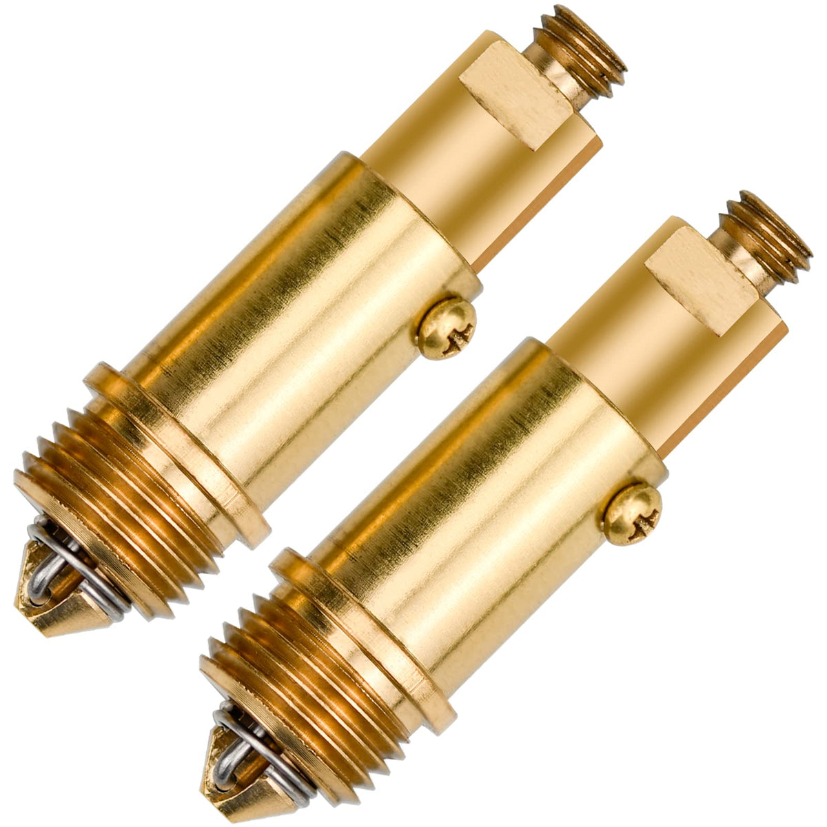 2 Pcs Replacement Sink Basin Bath Pop Up Click Clack Slotted Plug Bolt Assembly Internal Spring Brass Plug Bolt for Most Bathroom Bathtub Sink Drain Stopper