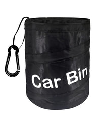 Uoking Car Bin - Portable Collapsible Car Trash Can Pop-up Waterproof Car Bin Tidy with 1 Hook Hanging Car Rubbish Bin for Front/Back of Car - Black