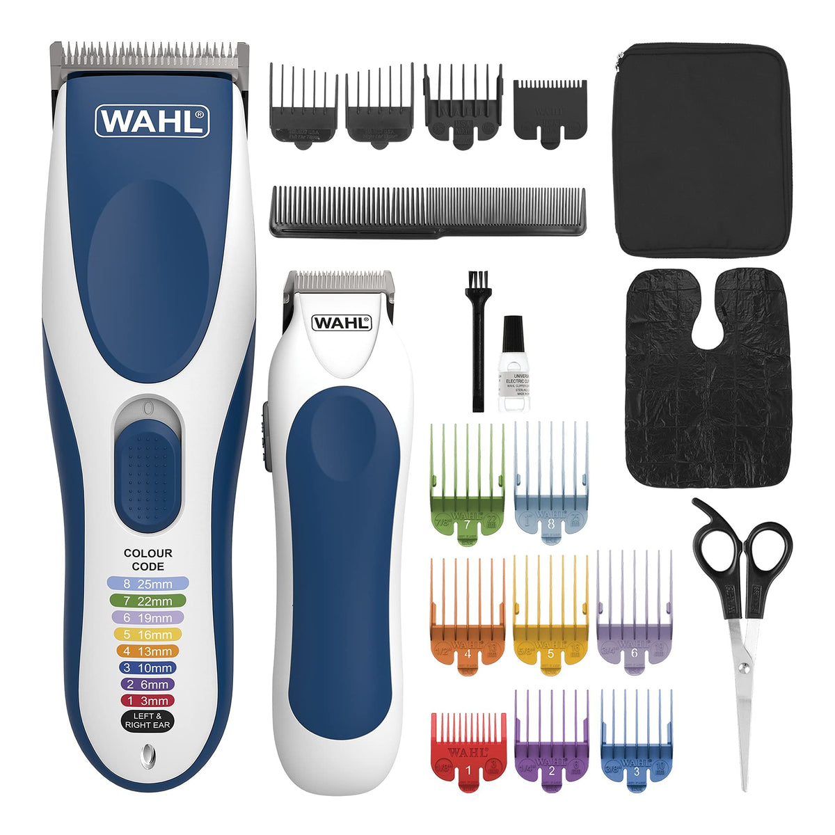 Wahl Colour Pro Cordless Combi Kit, Hair Clippers for Men, Head Shaver, Men's Hair Clippers with Beard Trimmer, Clipper and Trimmer, Easy to Use, Grooming Kit