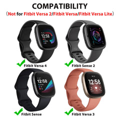 Leather Strap Compatible with Fitbit Versa 3 Straps/Fitbit Sense Strap for Women Men,Genuine Leather Replacement Compatible with Fitbit Versa 3/Fitbit Versa 4/Fitbit Sense 2 (Apricot)