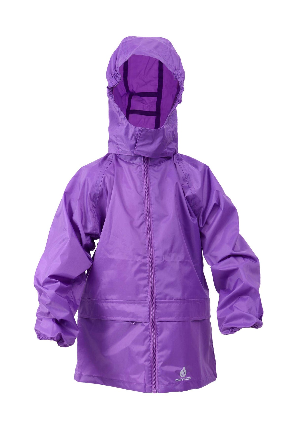 DRY KIDS packable jacket Purple 9/10yrs