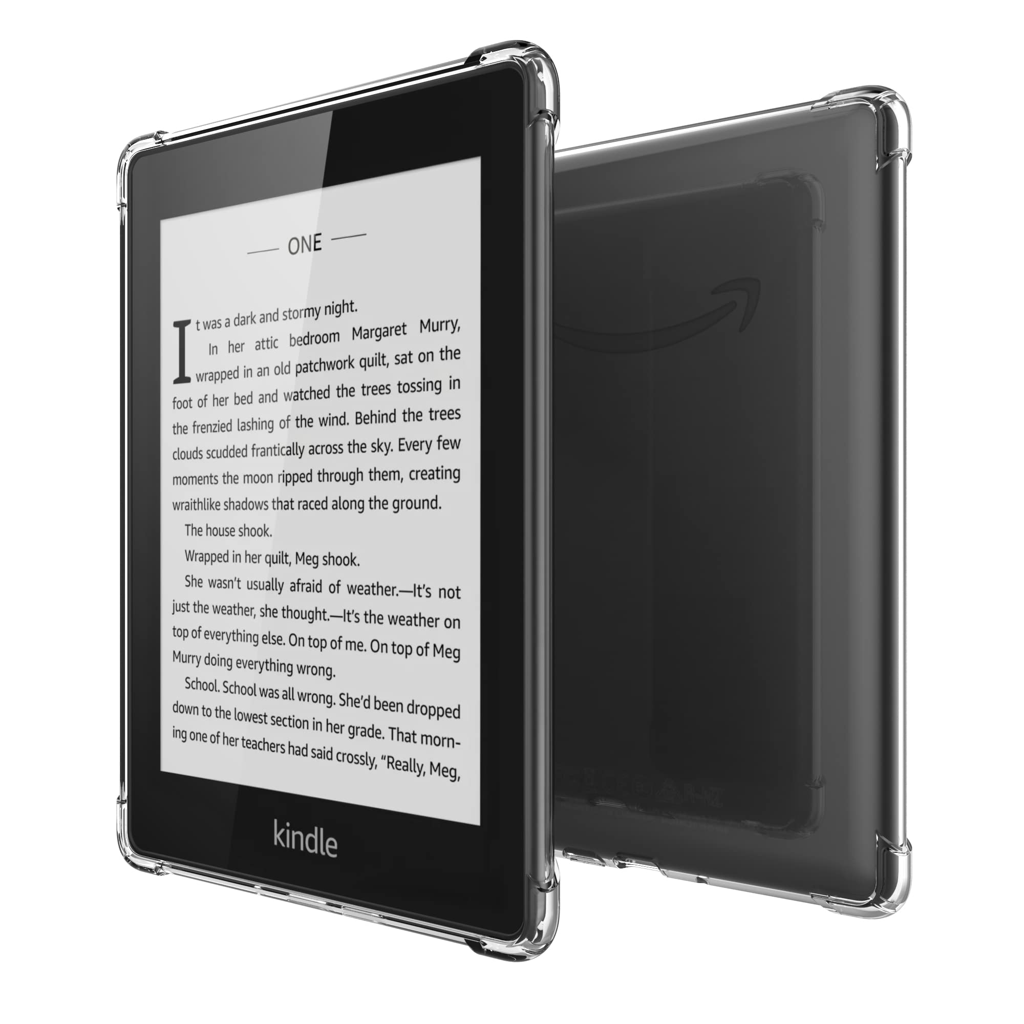 Clear Case for 6.8 inches All-New Kindle Paperwhite (11th Generation-2021) and Kindle Paperwhite Signature Edition,Lightweight Silicone Thin Slim Rubber TPU Back Cover - Transparent