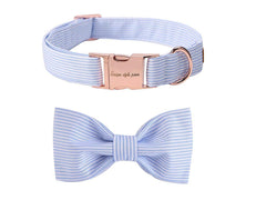 Unique style paws Dog Collar with Detachable Bow tie, Adjustable Dog Collars with Bow for Small Medium Large Dogs or Cats XXS-XL