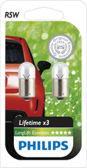 Philips 0730520 12821LLECOB2 LongLife EcoVision R5W Indicator Lamp 2 Pieces in Blister Pack