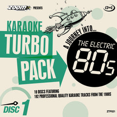 Zoom Karaoke CDandG Turbo Pack - 1980s/Eighties - 10 Discs [Card Wallets]