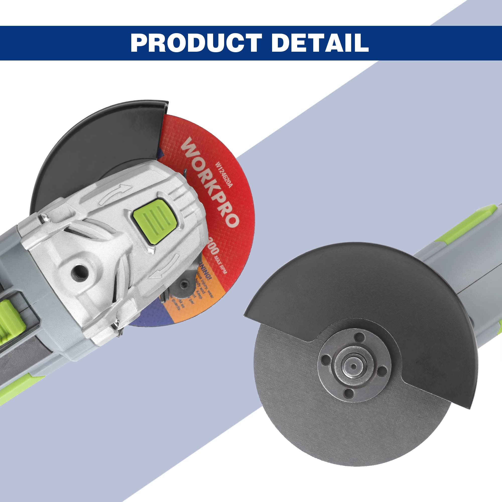 WORKPRO Cut Off Wheels 20-Pack, 115mm Metal and Stainless Steel Cutting Wheel, 1.2mm Thin Metal Cutting Discs for Angle Grinder